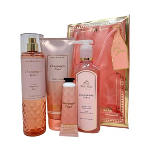 Bath & Body Works Champagne Toast Gift Bag Set - Ultimate Hydration Body Care Collection product image