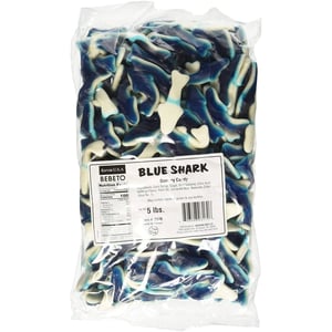 Blue Raspberry Gummy Sharks (5 lbs) - Soft & Chewy Candy product image