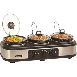 3-in-1 Stainless Steel Slow Cooker with Individual Temperature Controls product image