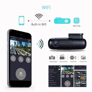 Discreet 360° Rotatable Mini Dash Cam with WiFi and G-Sensor product image
