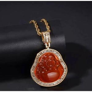 Exquisite Gold Plated Buddha Pendant Necklace for Women product image