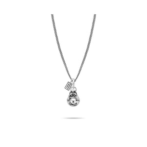 Small Sterling Silver Buddha Pendant Necklace product image