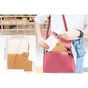 A6 Leather Budget Binder with Zipper Cash Envelopes for Home and Office Expense Tracking product image