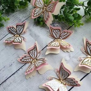 Handmade 3D Paper Butterfly Decor Set for Nursery, Wedding or Event product image
