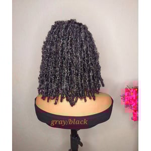 12-inch Butterfly Locs Wig with Customizable Colors and Full Lace Option product image