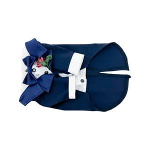 Stylish Navy Dog Tuxedo with Bow Tie and Boutonniere product image