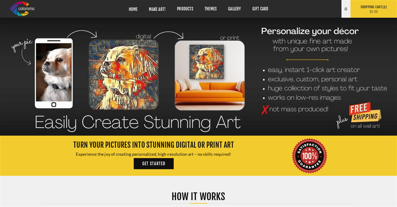 Coloromo AI Art Generator company image