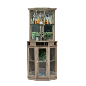 Elegant Corner Bar Cabinet with Ample Storage and Visual Appeal product image