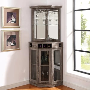 Elegant Corner Bar Cabinet with Ample Storage and Visual Appeal product image
