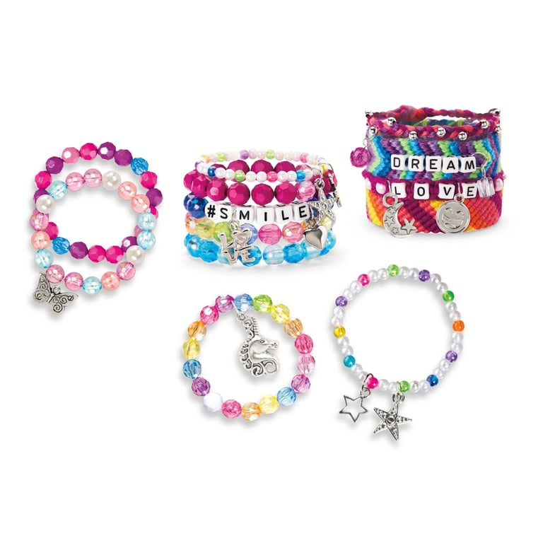 Colorful DIY Bracelet Making Kit for Kids 8+ product image