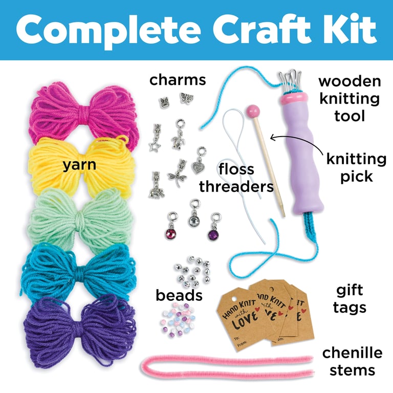 Quick Knit Charm Bracelet Making Kit for Kids product image