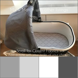 Custom UPPAbaby Fitted Bassinet Sheets for Vista or Cruz Strollers product image