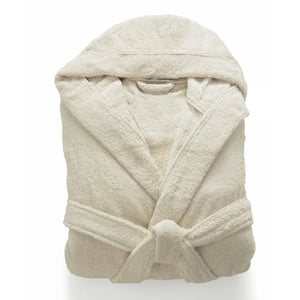 100% Turkish Cotton Terry Cloth Bathrobe with Hood and Pockets product image