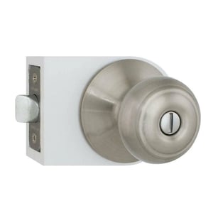 Satin Nickel Contractor Pack Door Knobs (6-Piece) for Interior Privacy product image