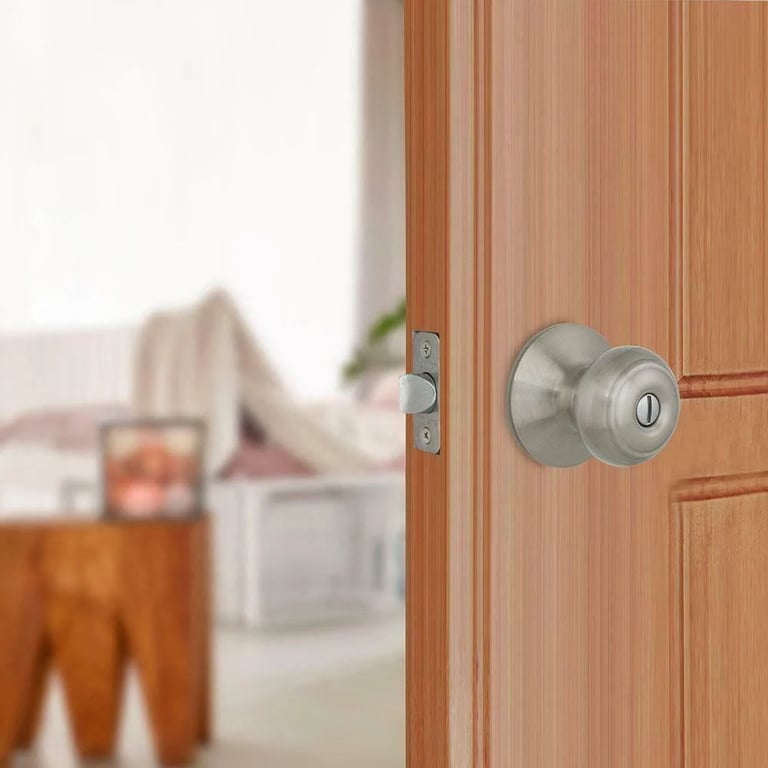 Satin Nickel Bedroom Door Locks (6-Piece) product image