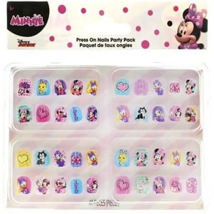 Disney Minnie Mouse Press-On Nails - 4pk Small Pink Set for Girls Ages 3+ product image