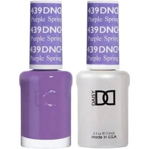 Long-Lasting DND Daisy Nail Gel Polish & Lacquer Combo - Purple Spring 439 product image
