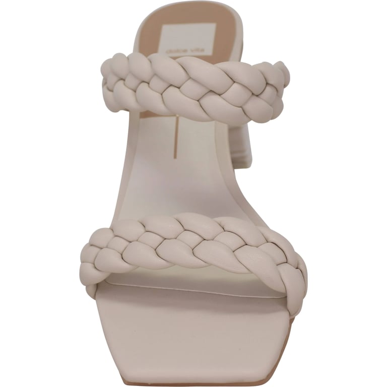 Braided Block Heel Sandals for Women in Ivory product image