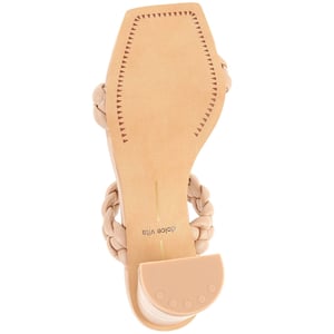 Stylish Ivory Braided Block Heel Sandals product image
