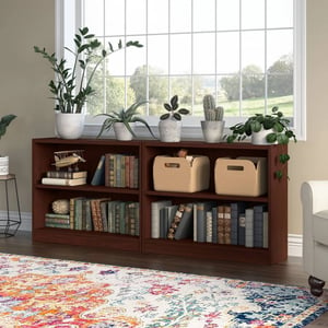 Small Universal 2-Shelf Bookcase with Adjustable Shelves and Tip-Guard Safety product image
