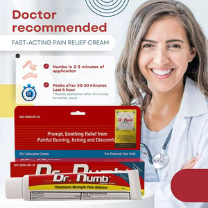 Dr. Numb Numbing Cream for Tattoos & Waxing - 2 Tubes, 30g product image