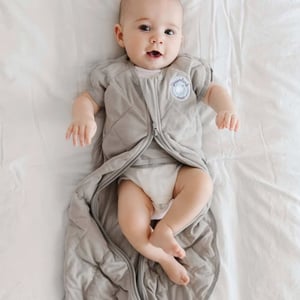 Weighted Sleep Sack for Newborns - Moon Grey product image