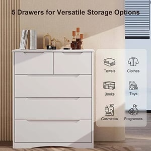 Stylish 5-Drawer Dresser for Organized Storage product image