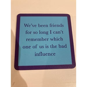 Funny Drink Coasters with Car Pun Design product image