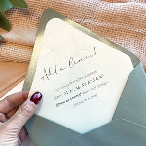 Stylish Dusty Green 5x7 Envelopes for Invitations and Cards product image