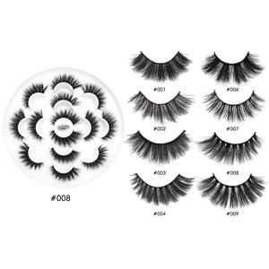 Handcrafted Cat Eye Lashes - 7 Pairs of Reusable, Comfortable False Eyelashes for Natural Look product image