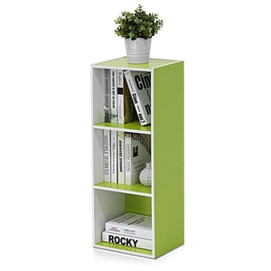 Elegant White Small Bookshelf for Organizing Books and Decor product image