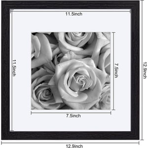 Elegant 12x12 Picture Frame Set with 8x8 Mat for Home and Office Decor product image