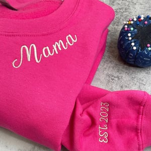 Personalized Mama Sweatshirt with Embroidered Names product image
