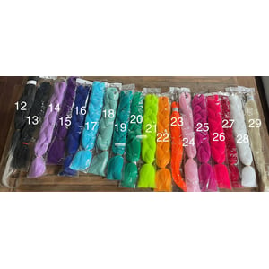 Synthetic Bubble Braid Pony Tie Extensions for Festivals and Costumes product image