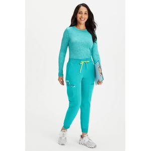 Electric Teal Women's On-Call Scrub Jogger Pants product image