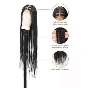 36-inch Knotless Braids Wig: Upgrade Your Style with Natural-Looking, Lightweight Comfort product image