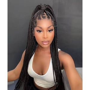 36-inch Knotless Braids Wig: Upgrade Your Style with Natural-Looking, Lightweight Comfort product image