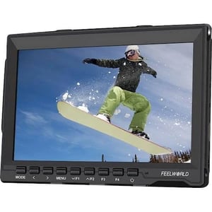 FeelWorld FW759 7" IPS HDMI On-Camera Monitor with Sunshade, Black product image