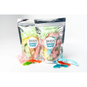 Crispy Freeze-Dried Gummy Sharks Candy, Gluten-Free product image