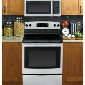 GE 1000W Built-In Microwave Hood Combo with Electronic Touch Controls and 1.6 cu. ft. Capacity product image