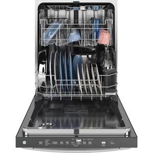 GE Top Control Stainless Steel Interior Dishwasher with Sanitize Cycle product image