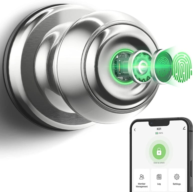 Smart Fingerprint Door Lock for Bedroom Security product image