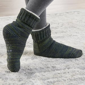 Cozy Fleece-Lined Irish Slipper Socks for Men product image