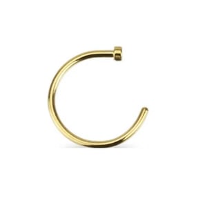Elegant Gold Plated Nose Hoop in 18G or 20G product image