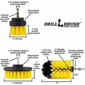 15-Piece Drill Brush Attachments Set for Powerful Cleaning product image