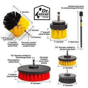 15-Piece Drill Brush Attachments Set for Powerful Cleaning product image