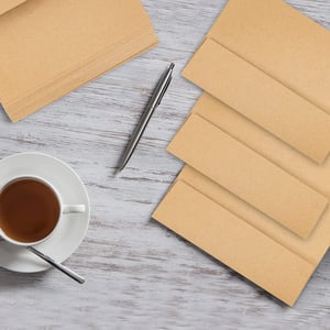 50 Pack Brown Kraft Envelopes - 5 x 7 Inches, Quick Self-Seal for Postcards and Invitations product image