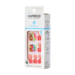 Impress Press-On Pedicure: Sugarpop Toenails with PureFit Technology and SuperHold Adhesive product image