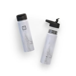 Large Capacity Leak-Proof Iron Flask Water Bottle with Straw Lid product image