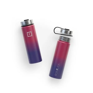 Large Capacity Leak-Proof Iron Flask Water Bottle with Straw Lid product image
